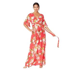 BCBG MAXAZARIA Rose Bloom Maxi Dress New With Tags